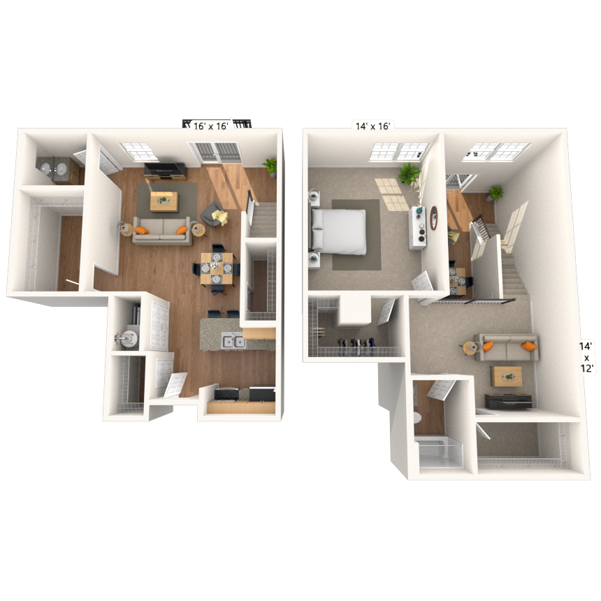 Floorplan image of unit 3081